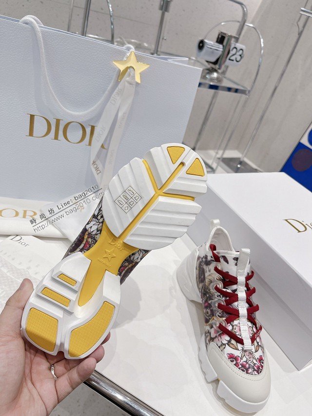 Dior迪奧老爹鞋2022新春最新兩色 限定版女士休閒運動鞋 dx2924
